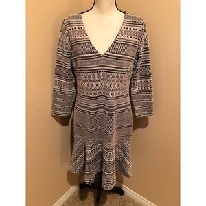 NWT - Tracy Reese ’Hope’ Jacquard Drop Waist Dress